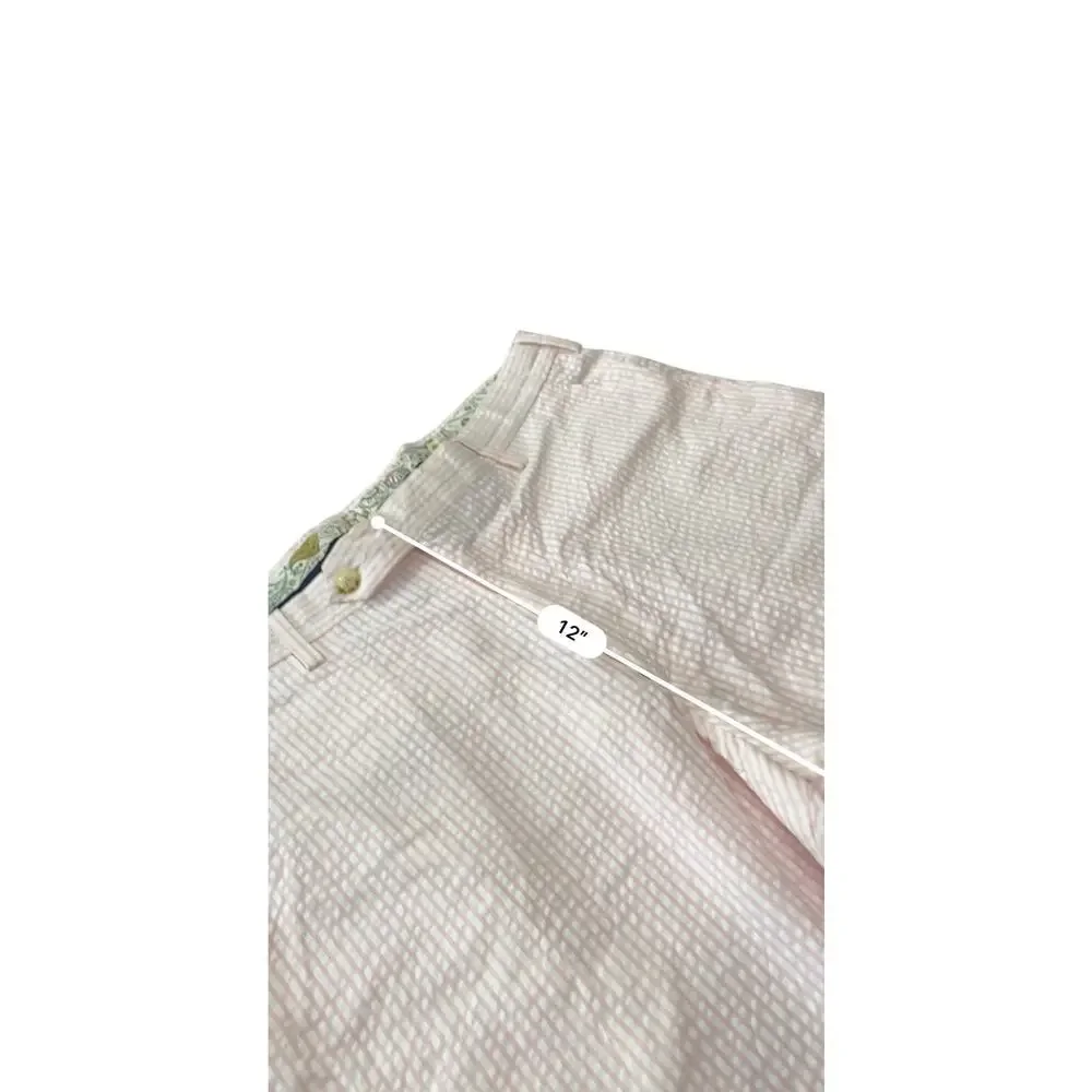 Country Club Prep Pink Seersucker Pants Men 34x32 Derby Wedding Preppy Golf prep